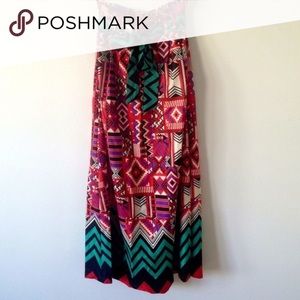 Aztec Print Maxi Skirt!